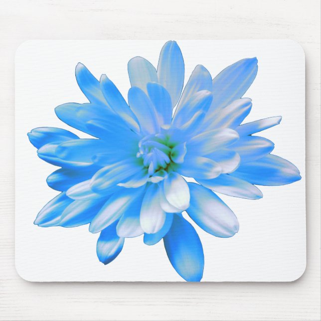 Tapis De Souris Élégante marguerite florale bleue (Devant)