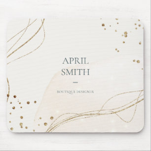 Tapis De Souris Elégante Parties scintillant Abstraite Aquarelle 