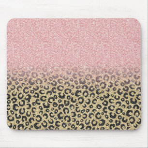 Tapis De Souris Élégante Parties scintillant Rose d'or Empreinte