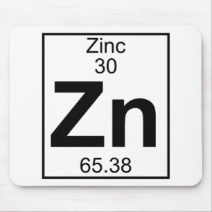 Tapis De Souris Élément 030 - Zn - zinc (plein)