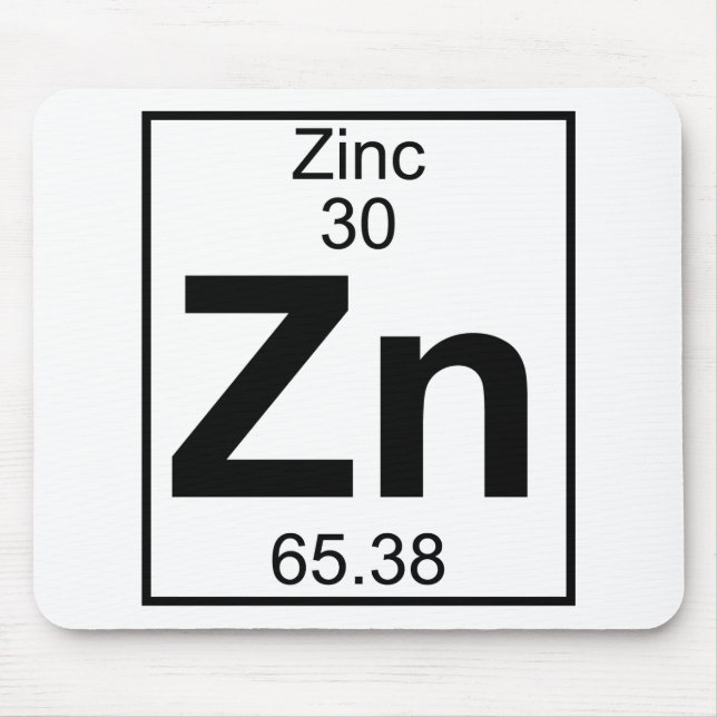 Tapis De Souris Élément 030 - Zn - zinc (plein) (Devant)