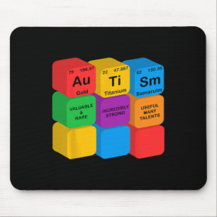 Tapis De Souris Éléments de Sensibilisation sur l'autisme amusants