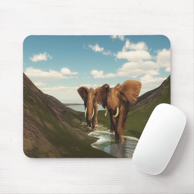 Tapis De Souris Eléphant (Avec souris)