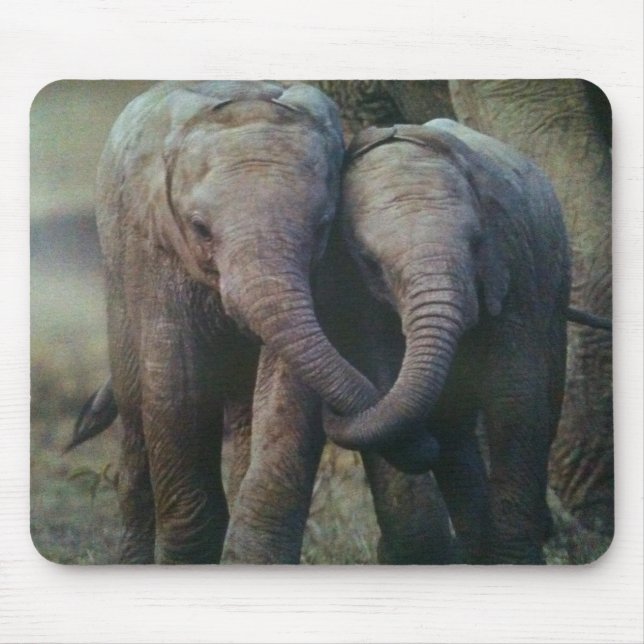 TAPIS DE SOURIS ÉLÉPHANT AMATEUR DU COUPLE MOUSEPAD (Devant)