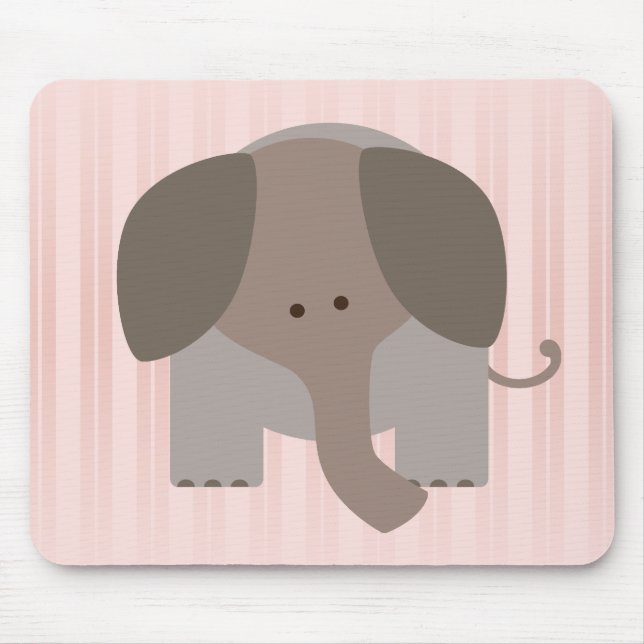 Tapis De Souris Éléphant Brown mignon (Devant)