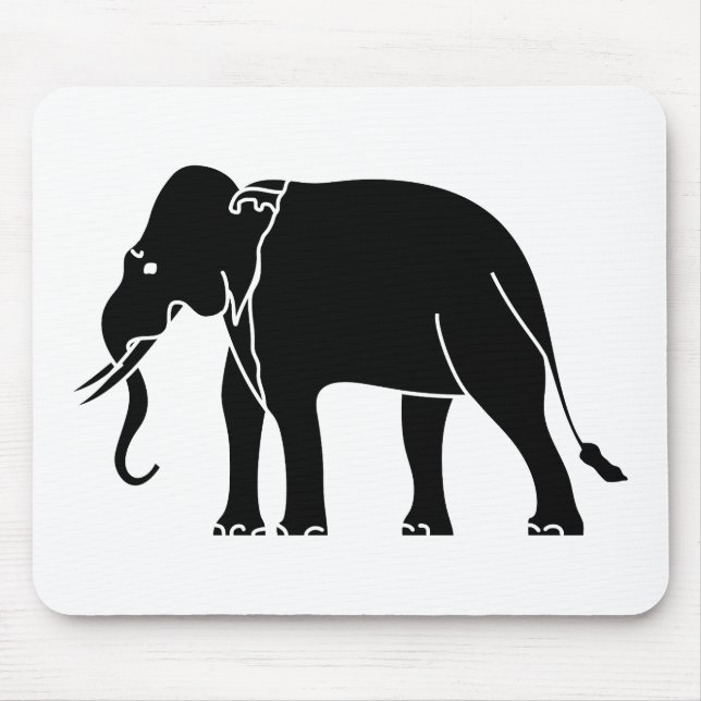 Tapis De Souris Éléphant de Siamese (Devant)