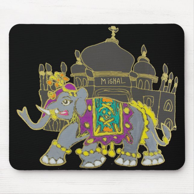 Tapis De Souris Éléphant de Taj (Devant)