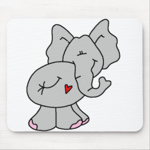Tapis De Souris Éléphant gris mignon