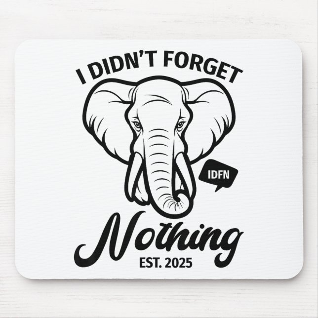 Tapis De Souris Elephant Quote, Elephant Lover, Elephant Zoo Anima (Devant)