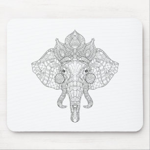 Tapis De Souris Éléphant Zendoodle principal