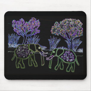 Tapis De Souris Éléphants électriques