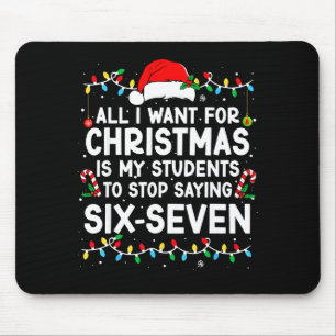 Tapis De Souris élèves disant 6-7 67 Six Sept Meme Professeur Noël
