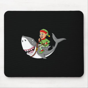 Tapis De Souris Elfe équitation requin Noël Garçons Filles Enfants