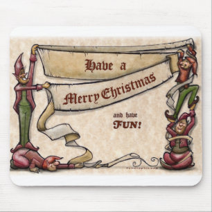 Tapis De Souris Elfes de Noël