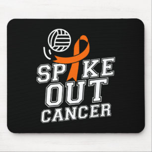 Tapis De Souris Éliminer la leucémie de volleyball Leucémie Cancer