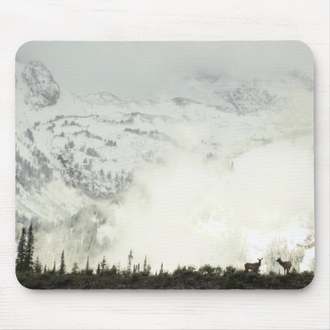 Tapis De Souris Elk at Grand Teton National Park Photographie (Devant)
