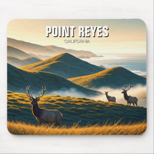 Tapis De Souris Elk de Misty Point Reyes National Seashore