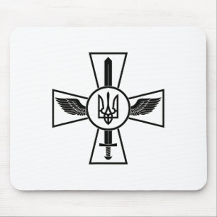 Tapis De Souris Emblème des forces aériennes ukrainiennes Forces a