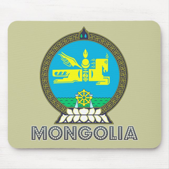 Tapis De Souris Emblème mongol (Devant)