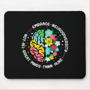 Tapis De Souris Embrassez La Neurodiversité Sensibilisation sur l'