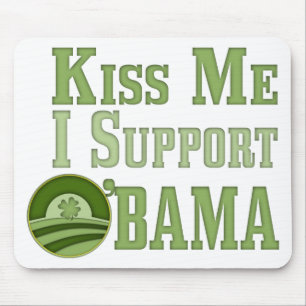 Tapis De Souris Embrassez-moi irlandais Obama
