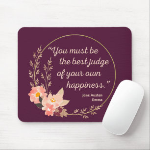 Tapis De Souris Emma De Jane Austen Citation I - Style Cute