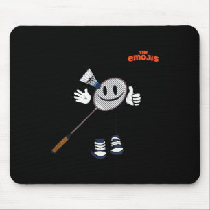 Tapis De Souris Emoji Badminton Sports Pouce en l'air