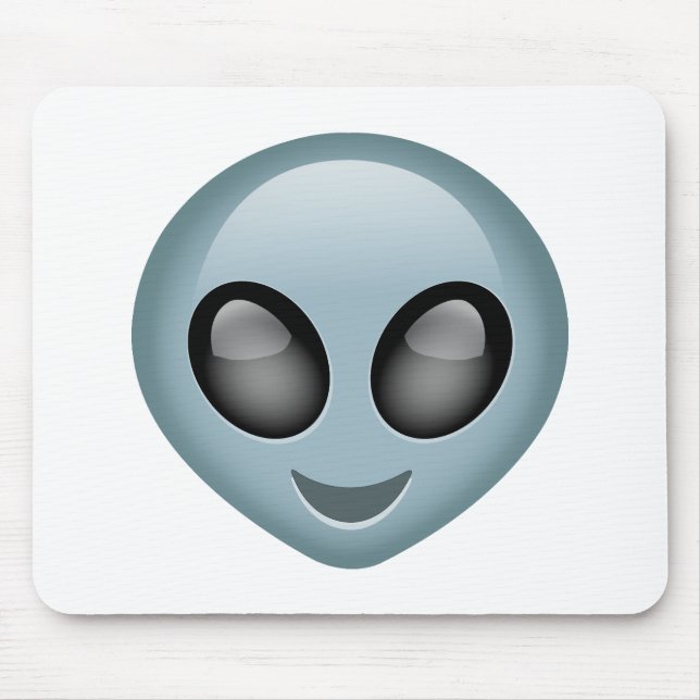 Tapis De Souris Emoji étranger extraterrestre (Devant)