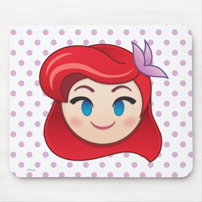 Tapis De Souris Emoji petite sirène | Princesse Ariel (Devant)