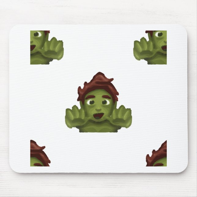 Tapis De Souris emoji zombie (Devant)