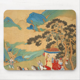 Tapis De Souris Empereur MU Wang de la dynastie de Chou dedans