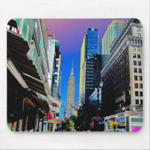 Tapis De Souris Empire State Building de la 42e affiche de St New