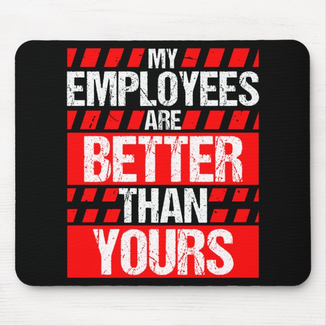 Tapis De Souris Employés du patron Meilleur Jour du patron (Devant)