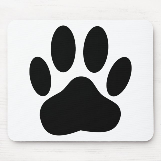 Tapis De Souris Empreinte de chien (Devant)