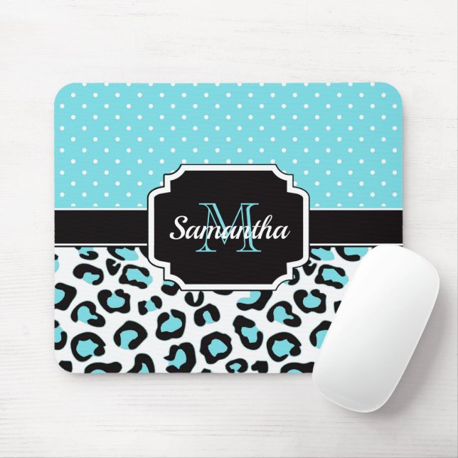 Tapis De Souris Empreinte de léopard (Avec souris)