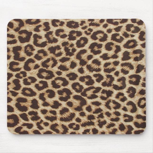 Tapis De Souris Empreinte de léopard classique Mousepad (Devant)