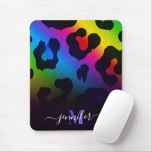 Tapis De Souris Empreinte de léopard coloré