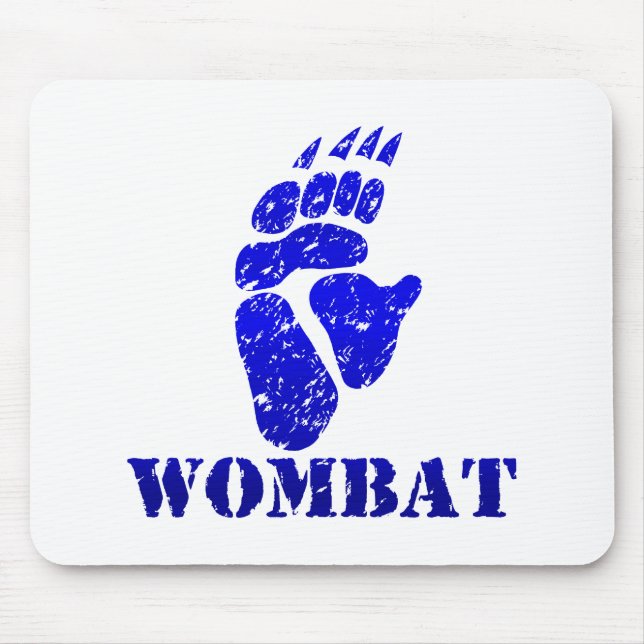 Tapis De Souris Empreinte de pas III de wombat (Devant)