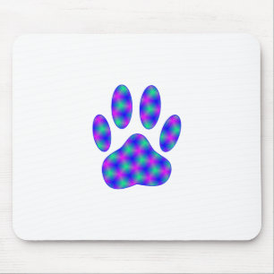 Tapis De Souris Empreinte de patte cosmique