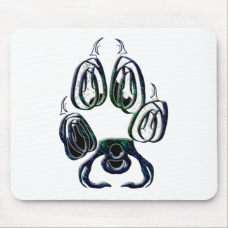 Tapis De Souris Empreinte de patte de loup