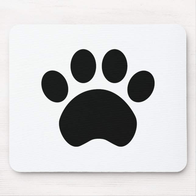 Tapis De Souris Empreinte de patte Mousepad (Devant)