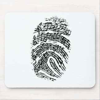 Tapis De Souris Empreinte digitale de musique