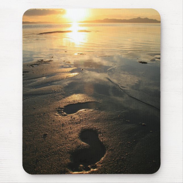 Tapis De Souris Empreintes de pas Mousepad (Devant)