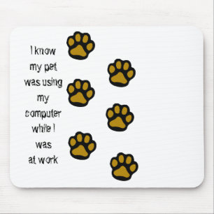 Tapis De Souris Empreintes de pattes