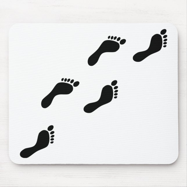 Tapis De Souris empreintes noires (Devant)