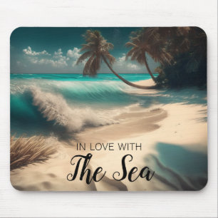 Tapis De Souris En amour avec la mer   Art tropical