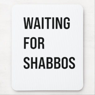 Tapis De Souris En attendant le Shabbos Hanoukka Jewish Funny