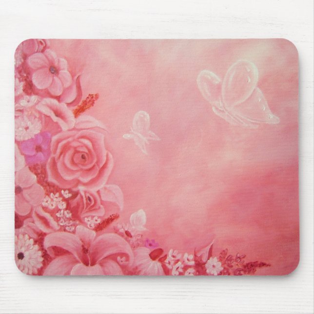 Tapis de souris en cristal de papillons (Devant)