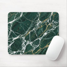 Tapis de souris en marbre vert émeraude élégant av