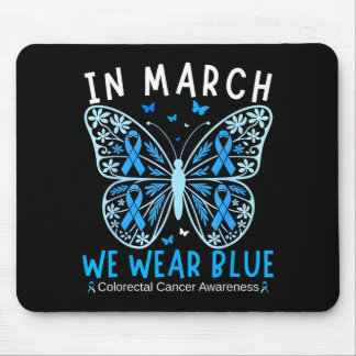 Tapis De Souris En mars, portez le bleu pour la ligue de sensibili